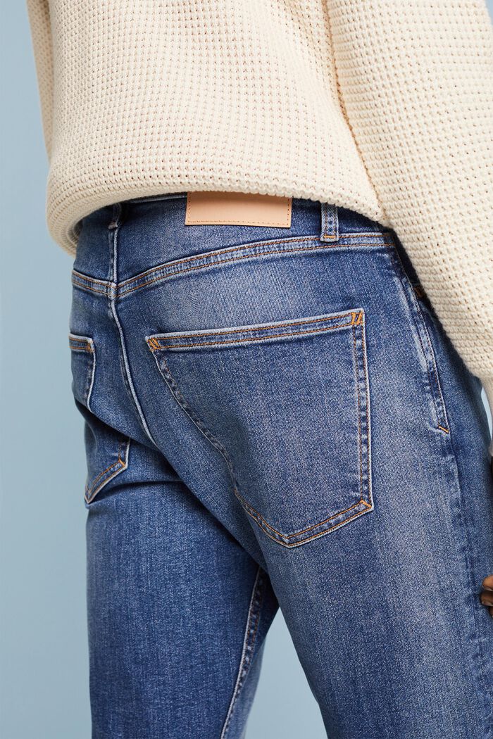 Jeans mid-rise slim fit, BLUE MEDIUM WASHED, detail image number 3