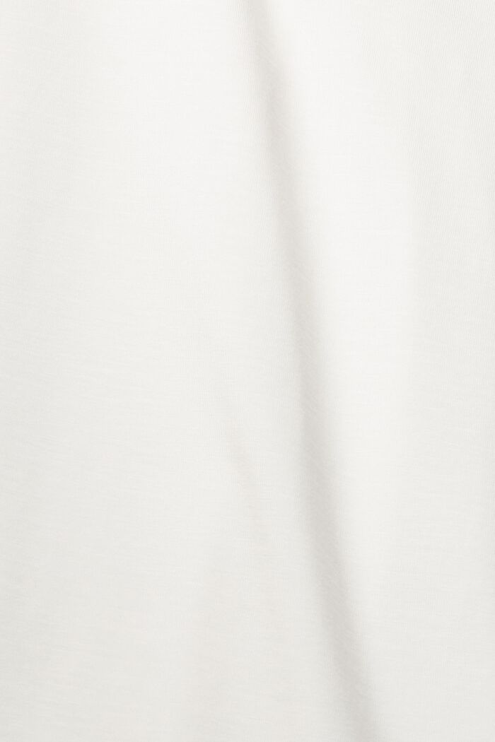 Camiseta con cuello en pico, TENCEL™, OFF WHITE, detail image number 1