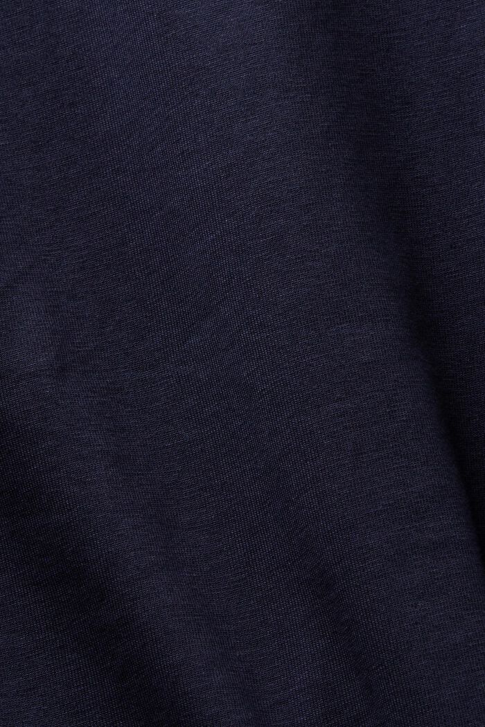 Camiseta de manga larga de tejido jersey con cuello alto, NAVY, detail image number 6