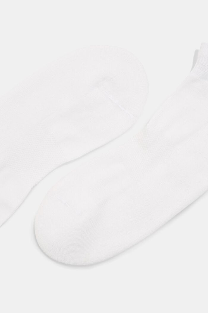 Pack de dos pares de calcetines para deportivas con base de rizo, WHITE, detail image number 1