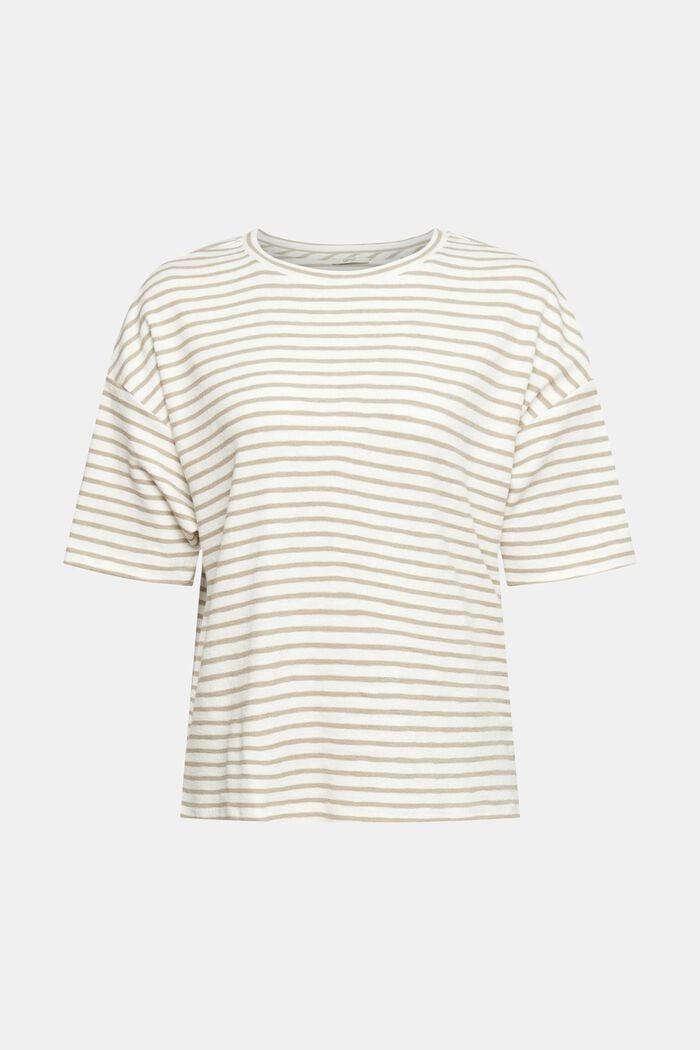Camiseta con diseño de rayas, OFF WHITE, overview