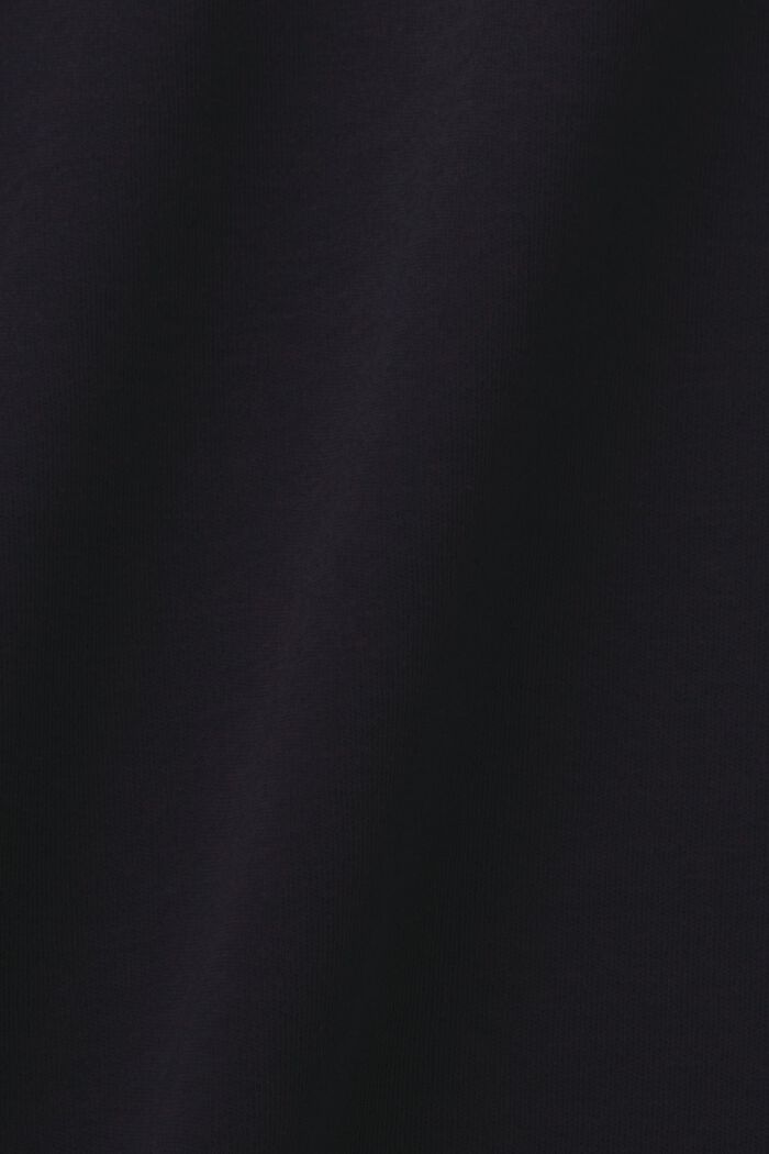 Camiseta con cuello redondo, 100% algodón, BLACK, detail image number 5