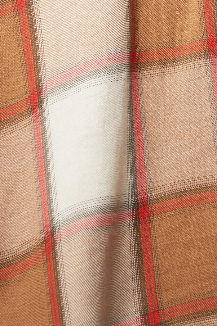 Blusa de algodón a cuadros, LIGHT TAUPE, detail image number 1