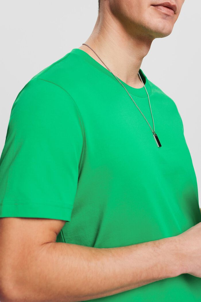Camiseta de jersey con cuello redondo, NEW GREEN, detail image number 3