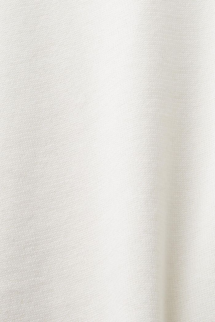 Jersey de manga corta y cuello redondo, OFF WHITE, detail image number 5