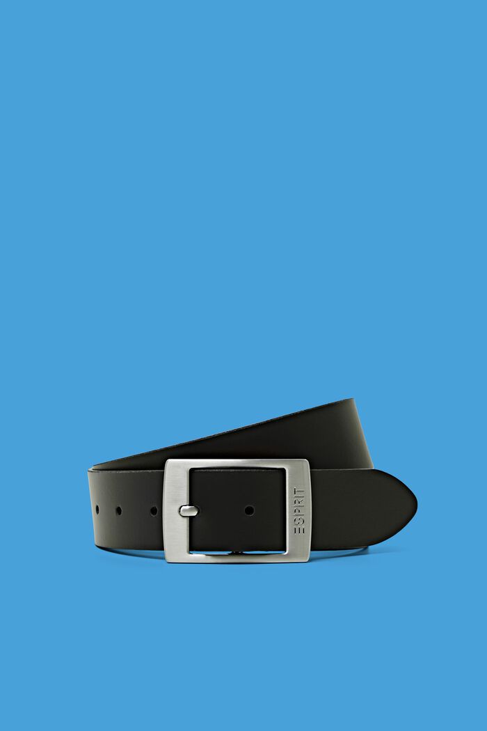 Cinturón de cuero, BLACK, detail image number 0