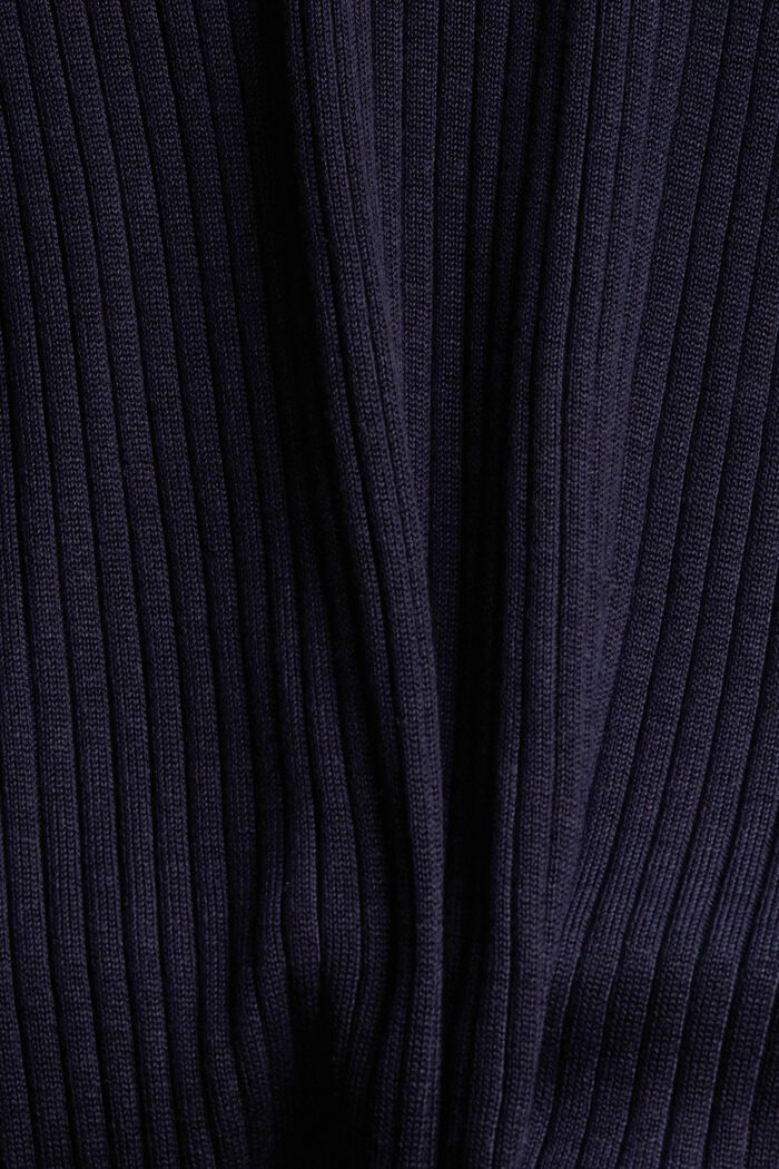 De TENCEL™: jersey con acabado acanalado, NAVY, detail image number 4