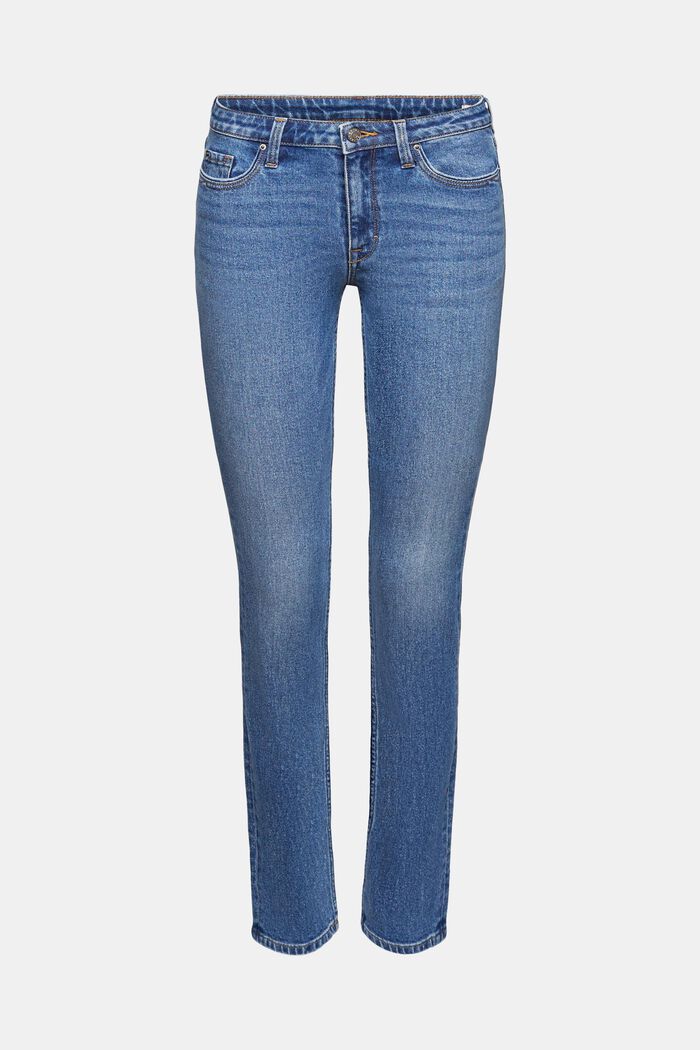 Jeans straight leg, BLUE MEDIUM WASHED, detail image number 7