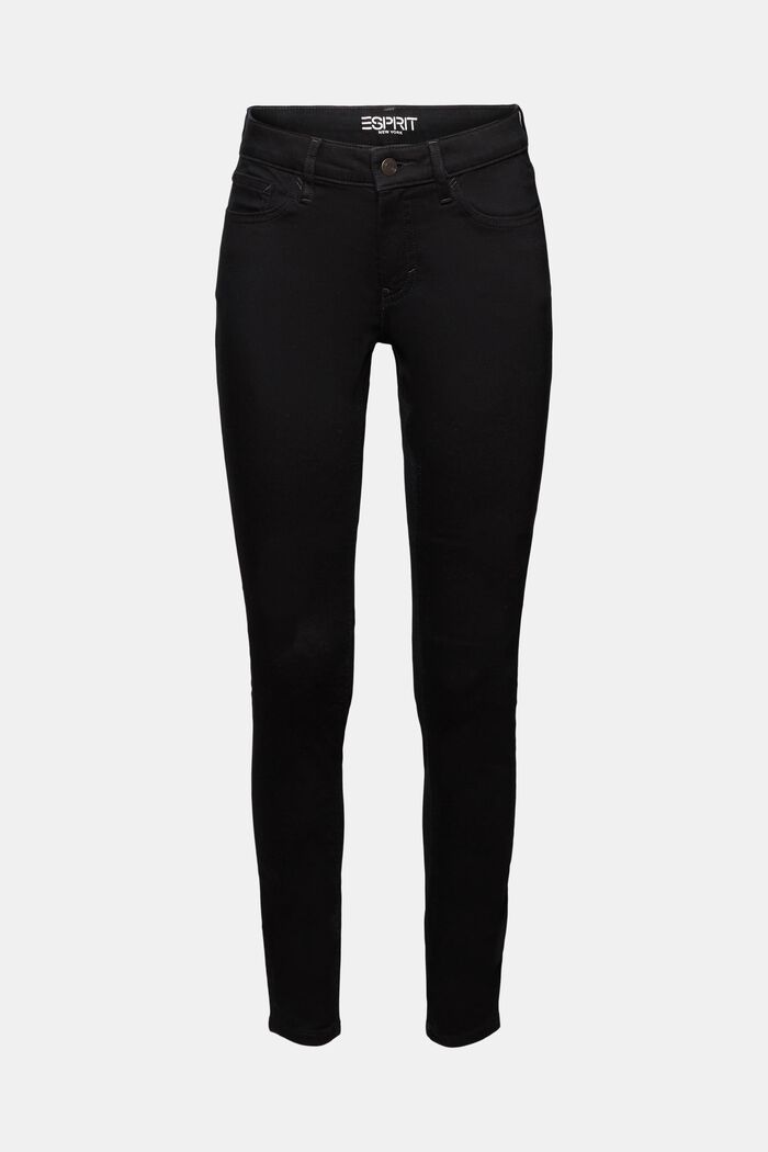 Reciclados: jeans mid rise skinny fit elásticos, BLACK RINSE, detail image number 6