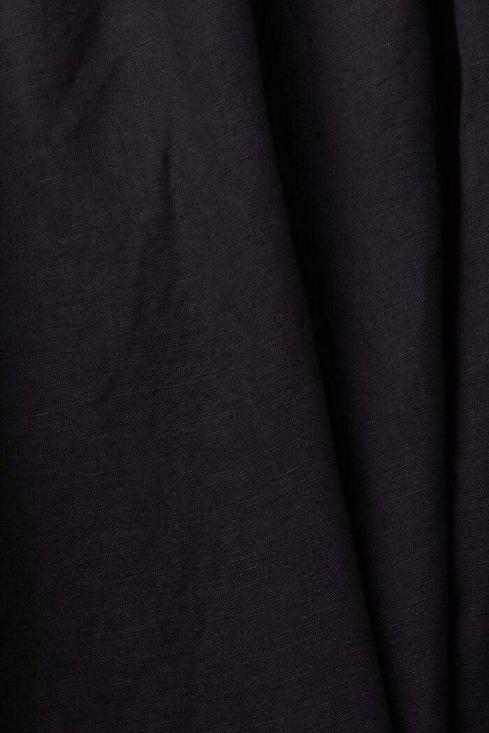 Blusa sin mangas en mezcla de lino, BLACK, detail image number 5