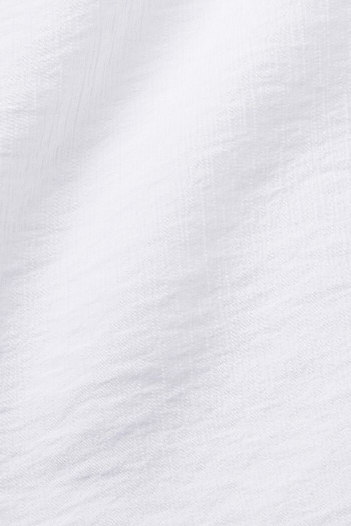 Blusa sin mangas con diseño arrugado, WHITE, detail image number 4