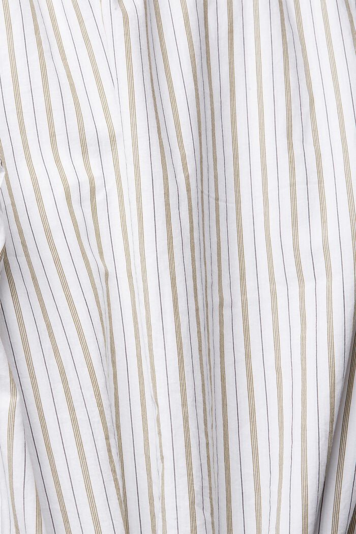 Camisa con estampado de rayas, WHITE, detail image number 4