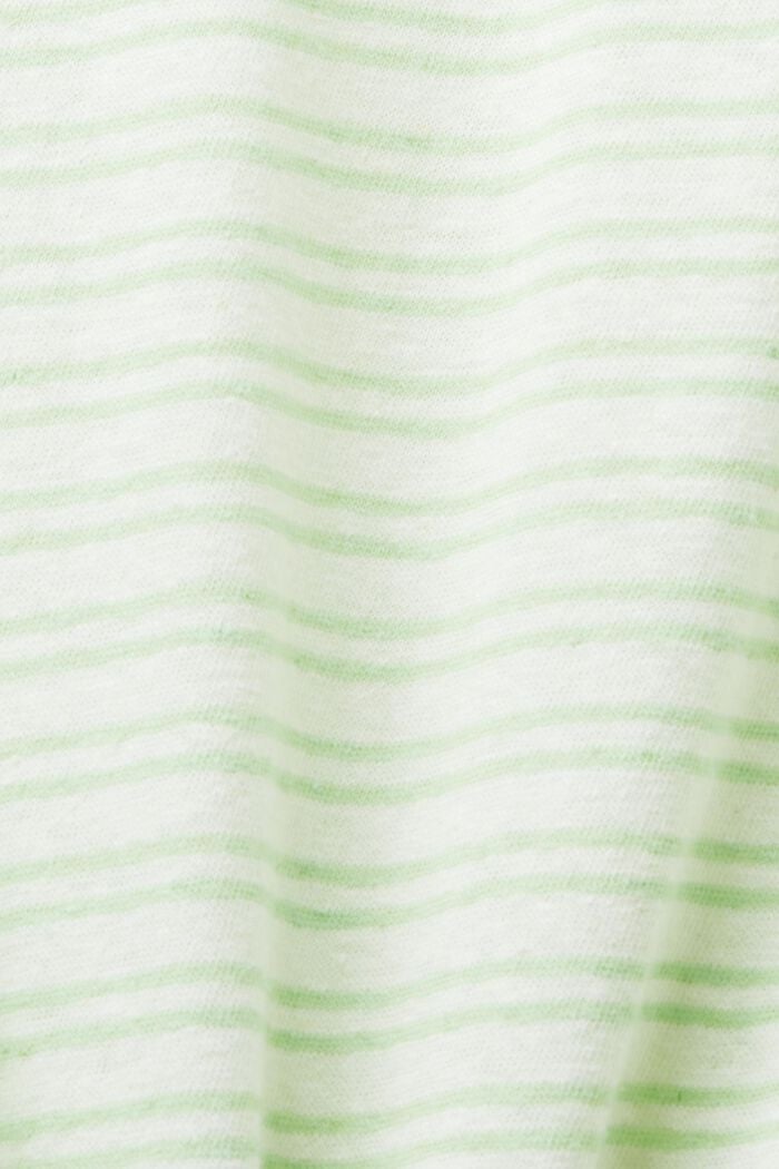 Camiseta en mezcla de algodón- lino, CITRUS GREEN, detail image number 6