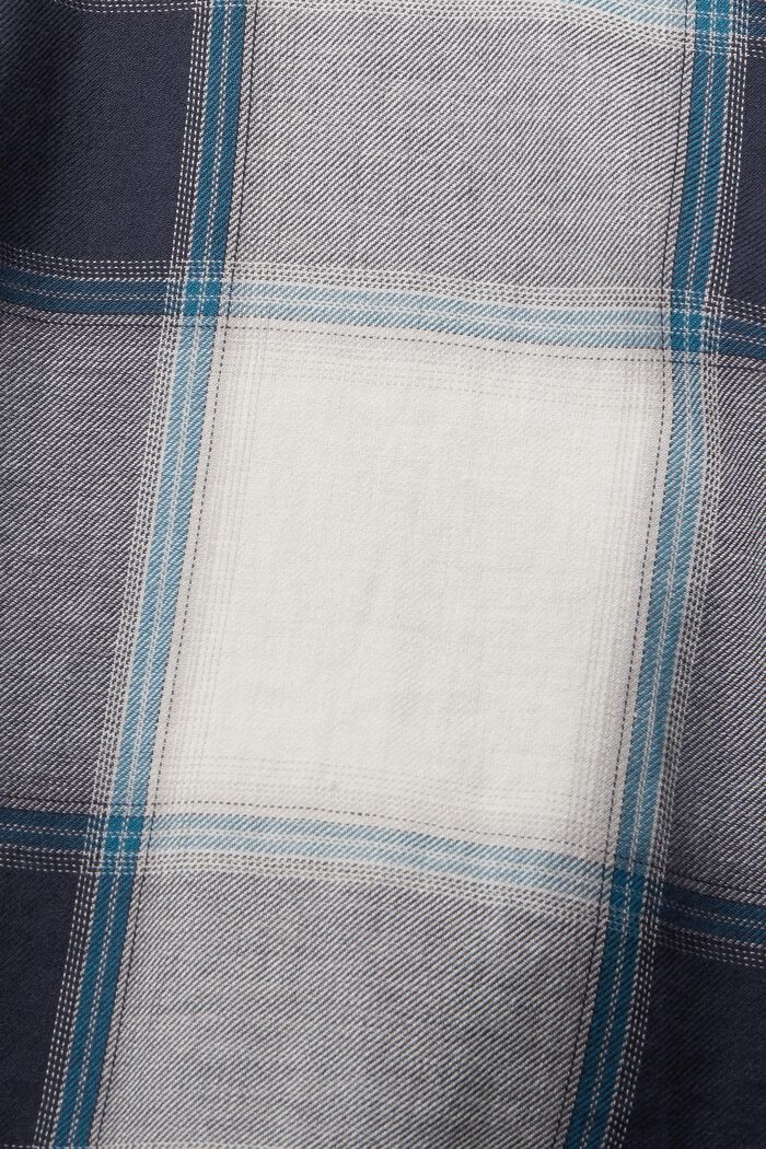 Blusa de algodón a cuadros, NAVY, detail image number 1