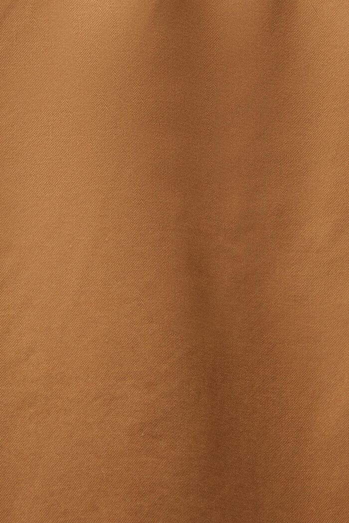Pantalones cortos estilo chino en algodón sostenible, CAMEL, detail image number 6