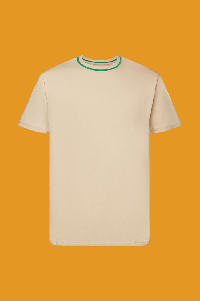 Camiseta de tejido jersey, 100% algodón, SAND, detail image number 6