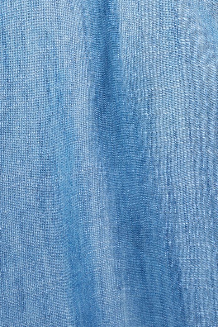 En TENCEL™: blusa de aspecto denim, BLUE MEDIUM WASHED, detail image number 5