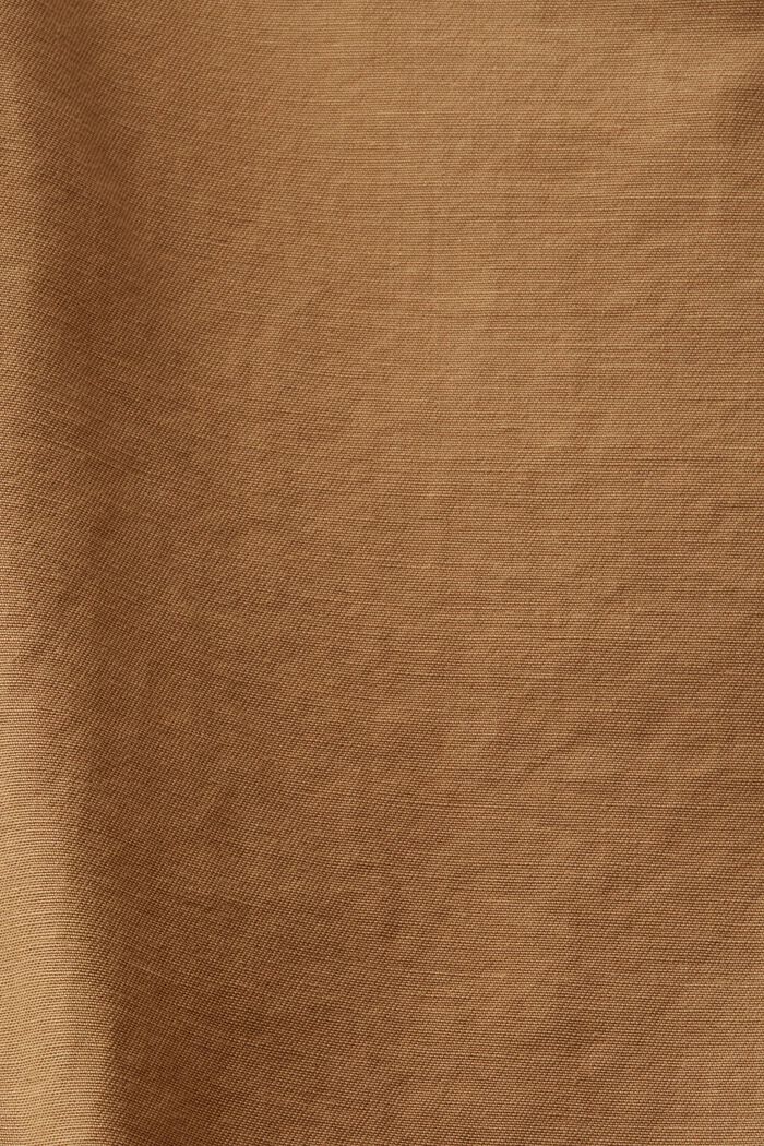 Pantalones cargo cortos, 100 % algodón, CAMEL, detail image number 5