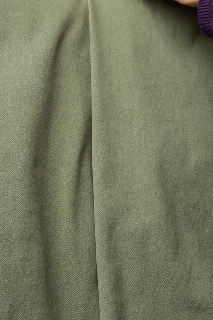 Pantalón chino de algodón, GREEN, detail image number 1