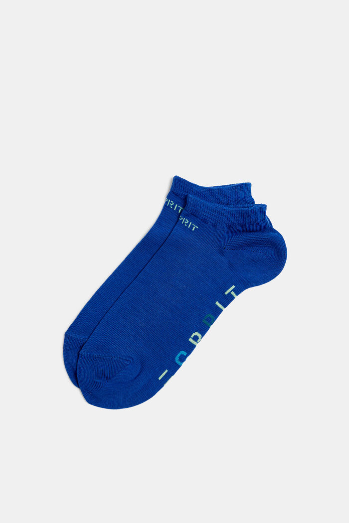 Pack de dos pares de calcetines para deportivas con logotipo, DEEP BLUE, detail image number 0