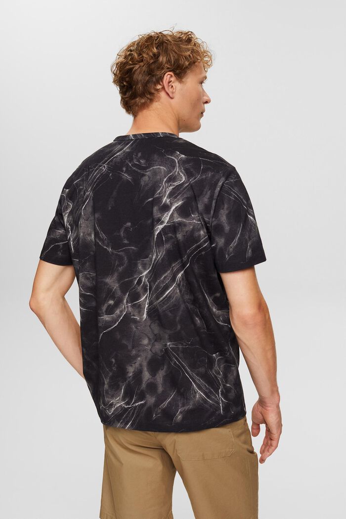 Camiseta con estampado marmolado, ANTHRACITE, detail image number 3
