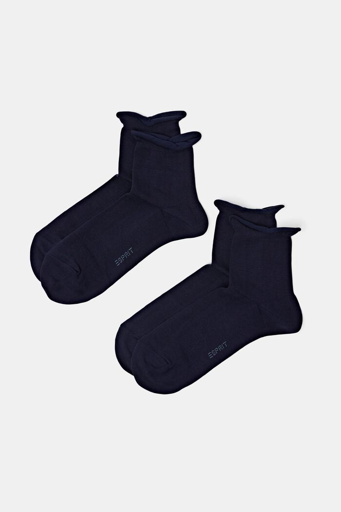 Pack de 2 pares de calcetines de punto, SPACE BLUE, detail image number 0
