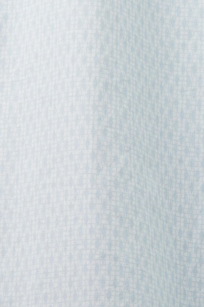 Camisa holgada de algodón con estampado, WHITE, detail image number 4