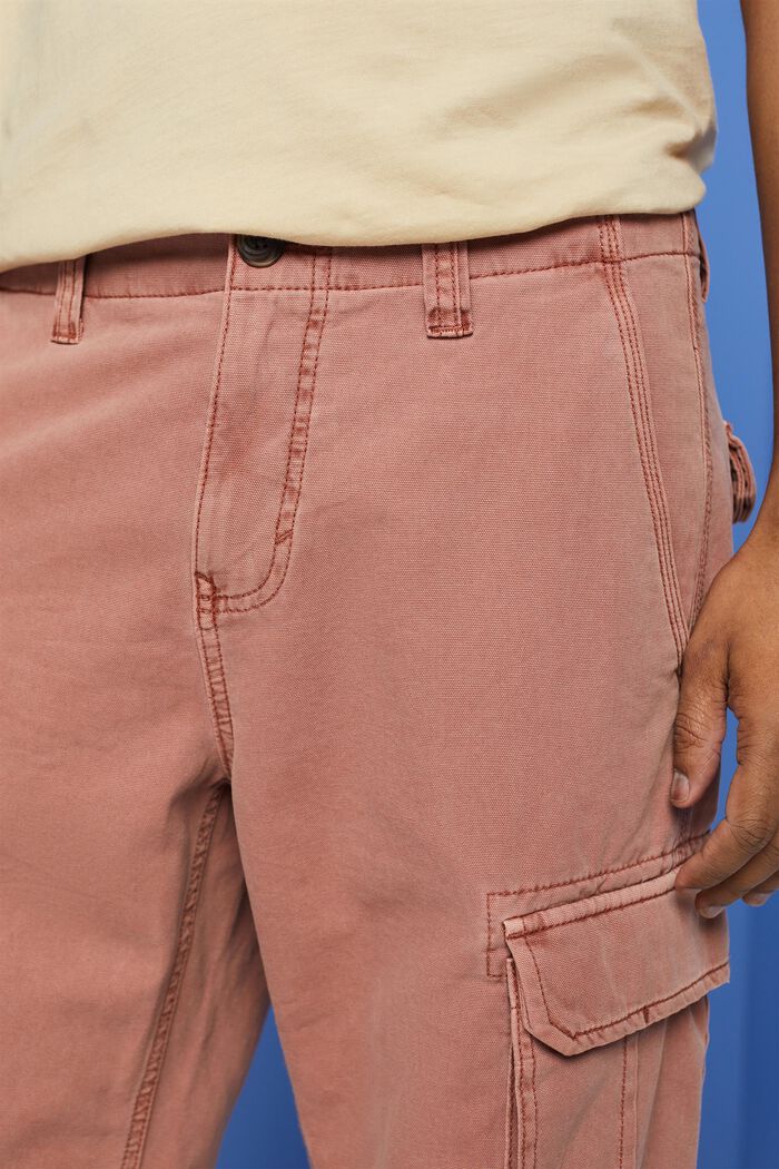 Pantalones cargo cortos, 100 % algodón, DARK OLD PINK, detail image number 2