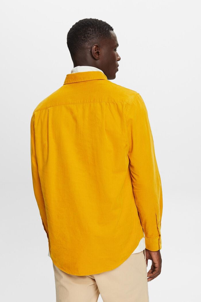 Camisa de pana en 100% algodón, NEW AMBER YELLOW, detail image number 3