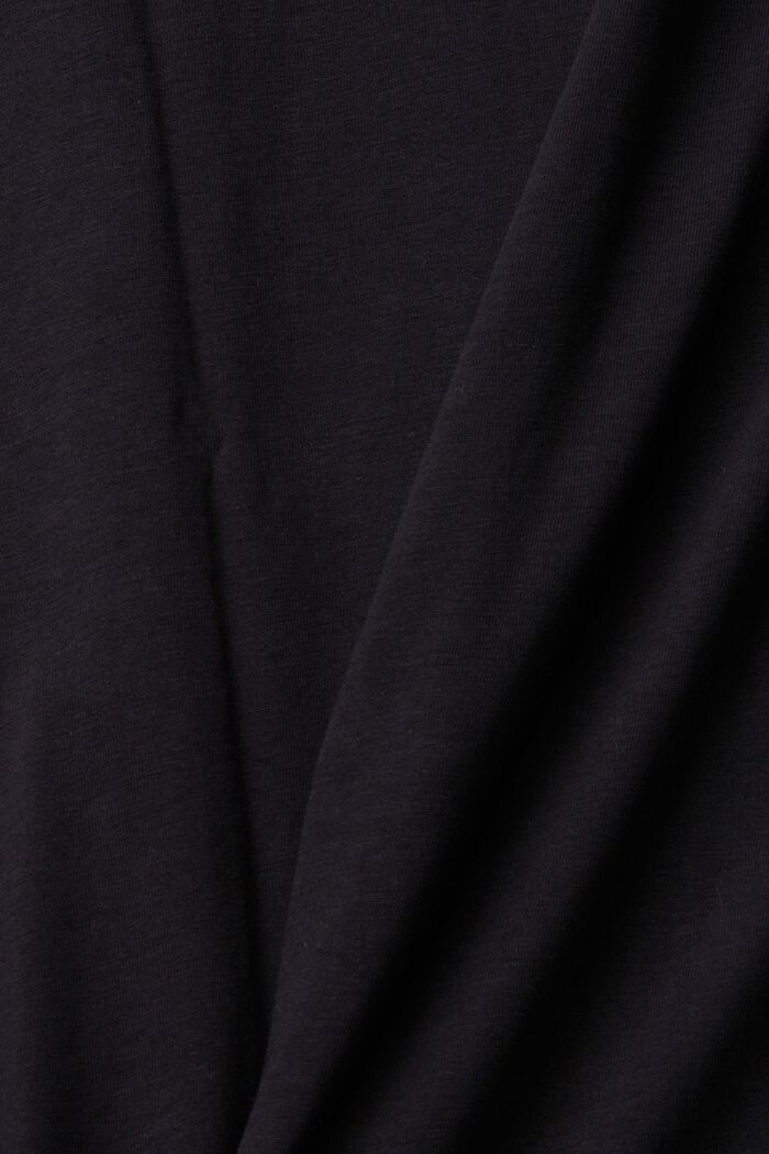 Camiseta estampada, 100% algodón, BLACK, detail image number 4