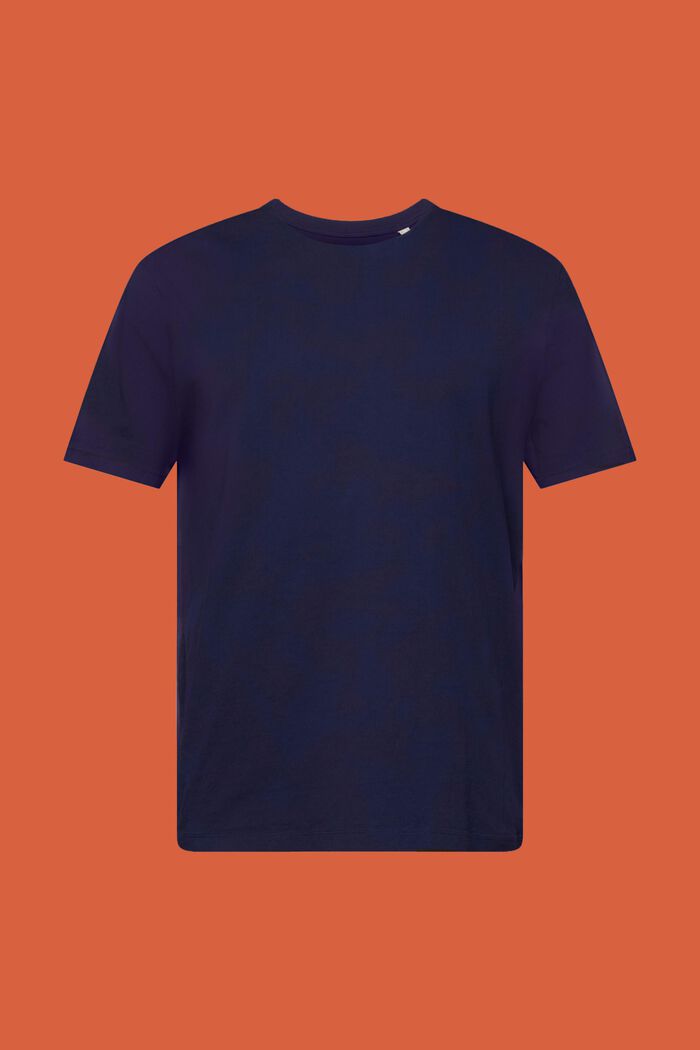 Camiseta de cuello redondo, 100% algodón, DARK BLUE, detail image number 6