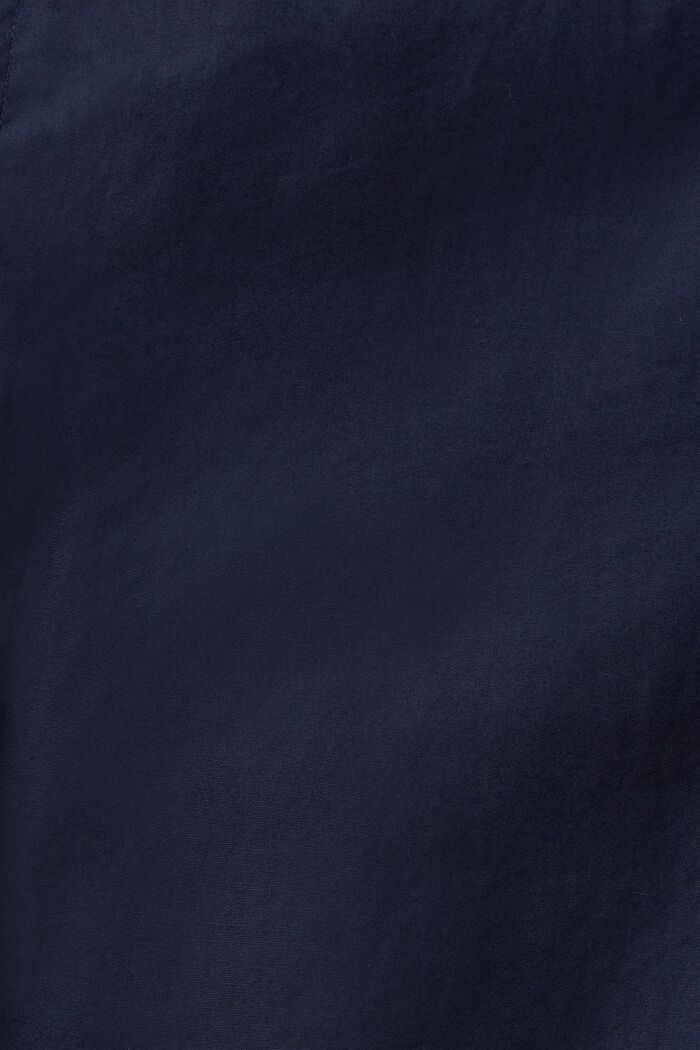 Camisa de algodón sostenible con corte ceñido, NAVY, detail image number 1