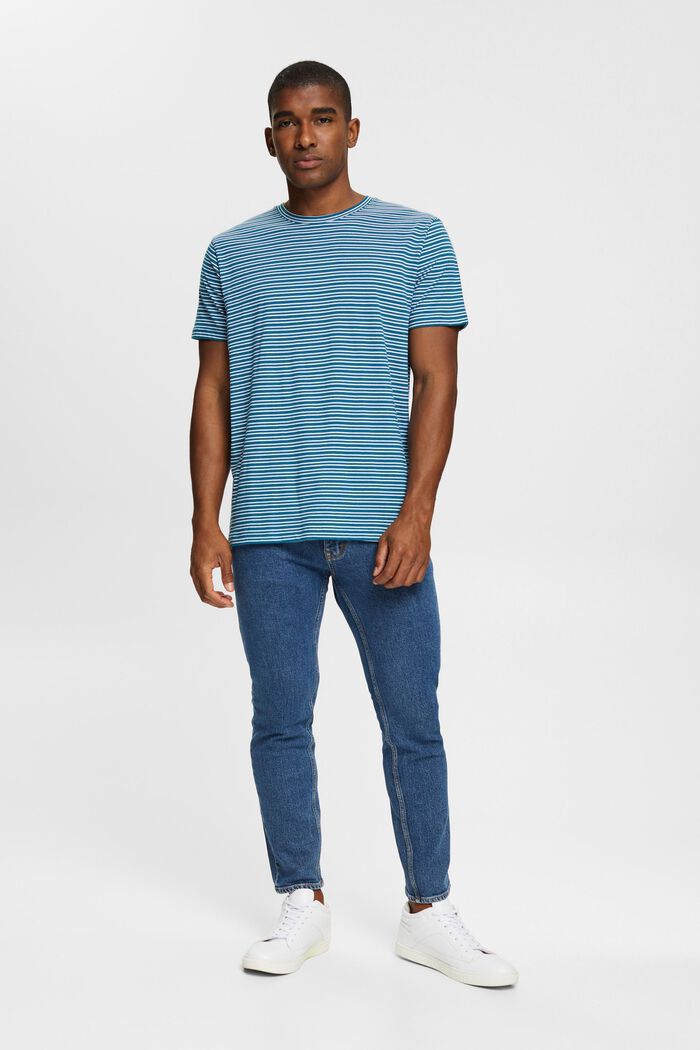 Camiseta de tejido jersey, 100% algodón, PETROL BLUE, detail image number 4