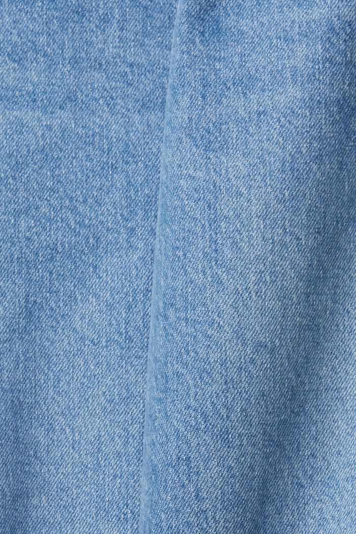 Jeans de pernera ancha con efecto roto, BLUE MEDIUM WASHED, detail image number 6