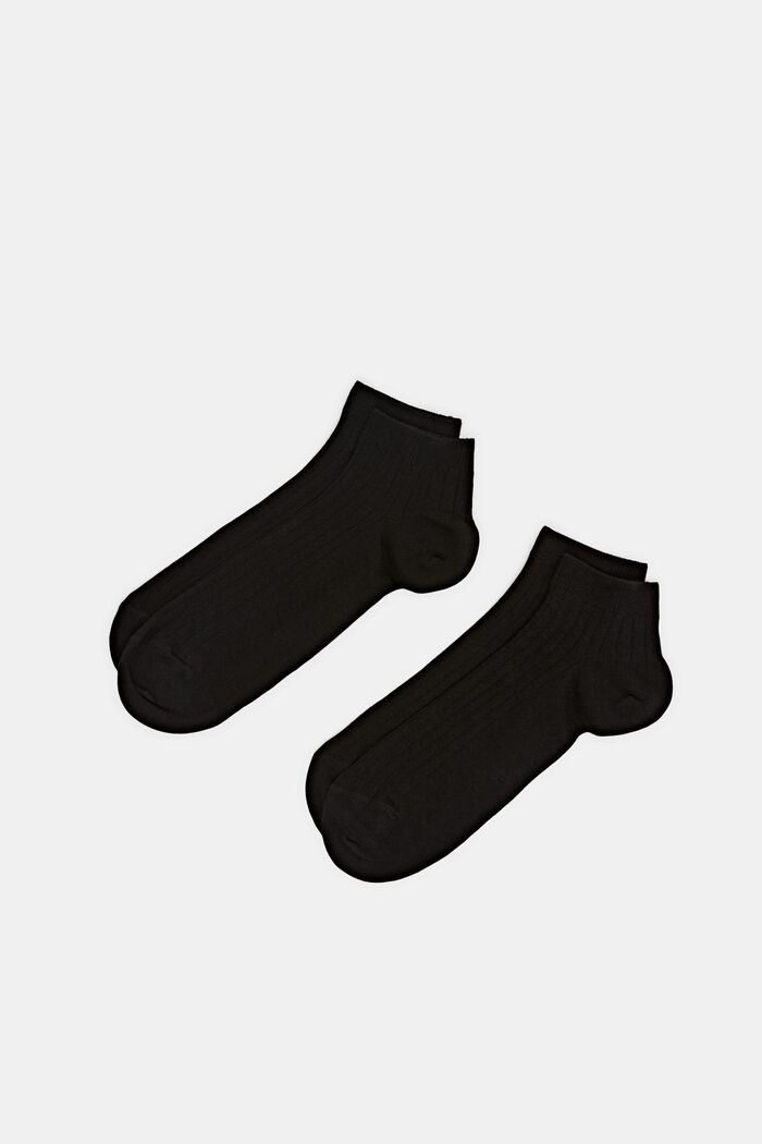Pack de 2 pares de calcetines para deportivas, BLACK, detail image number 0