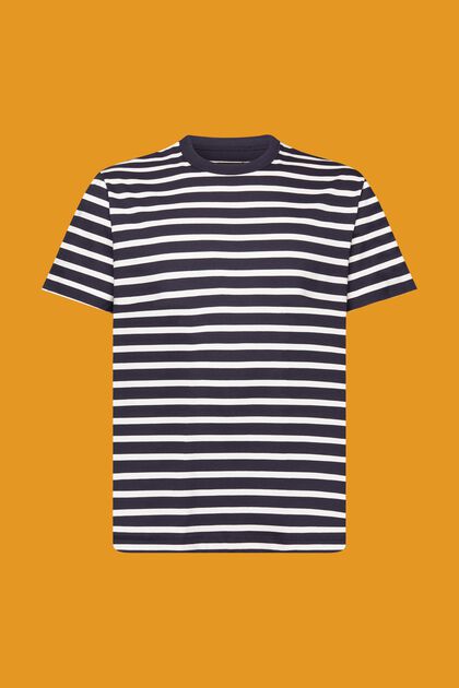 Camiseta con diseño a rayas de algodón sostenible