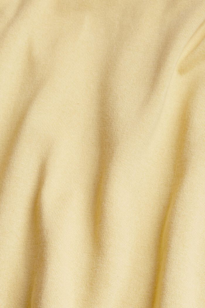 Jersey de manga corta, mezcla de algodón ecológico, DUSTY YELLOW, detail image number 5