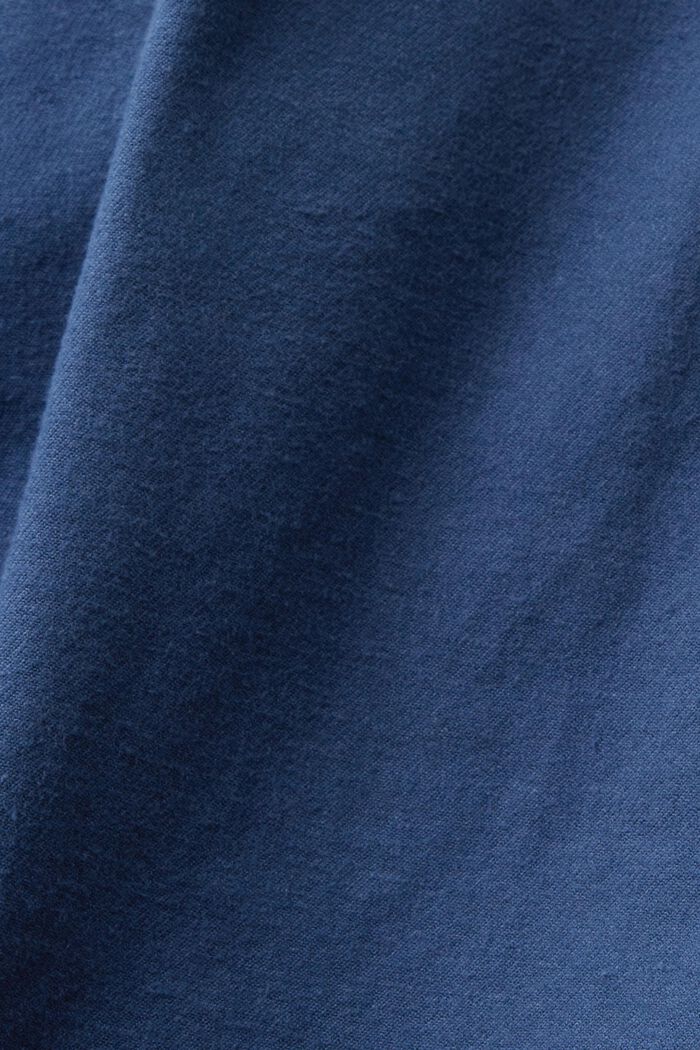 Camisa de sarga de corte normal, GREY BLUE, detail image number 4