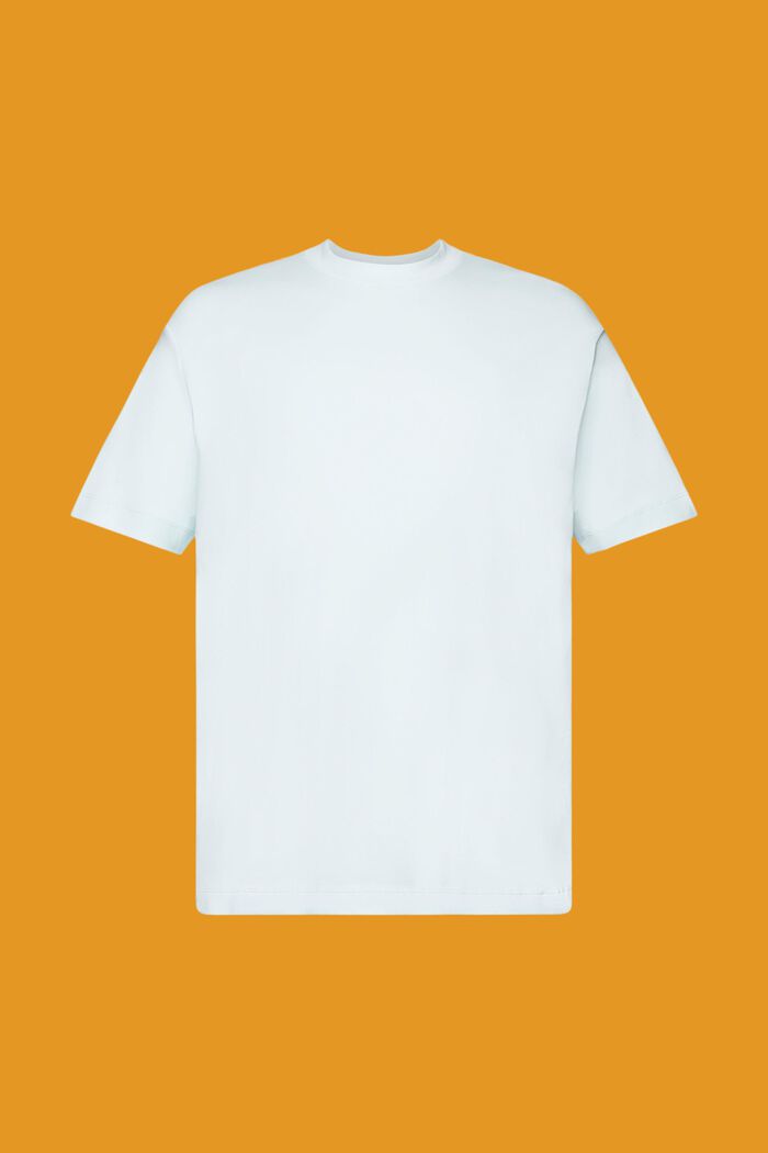 Camiseta de algodón sostenible, LIGHT AQUA GREEN, detail image number 6