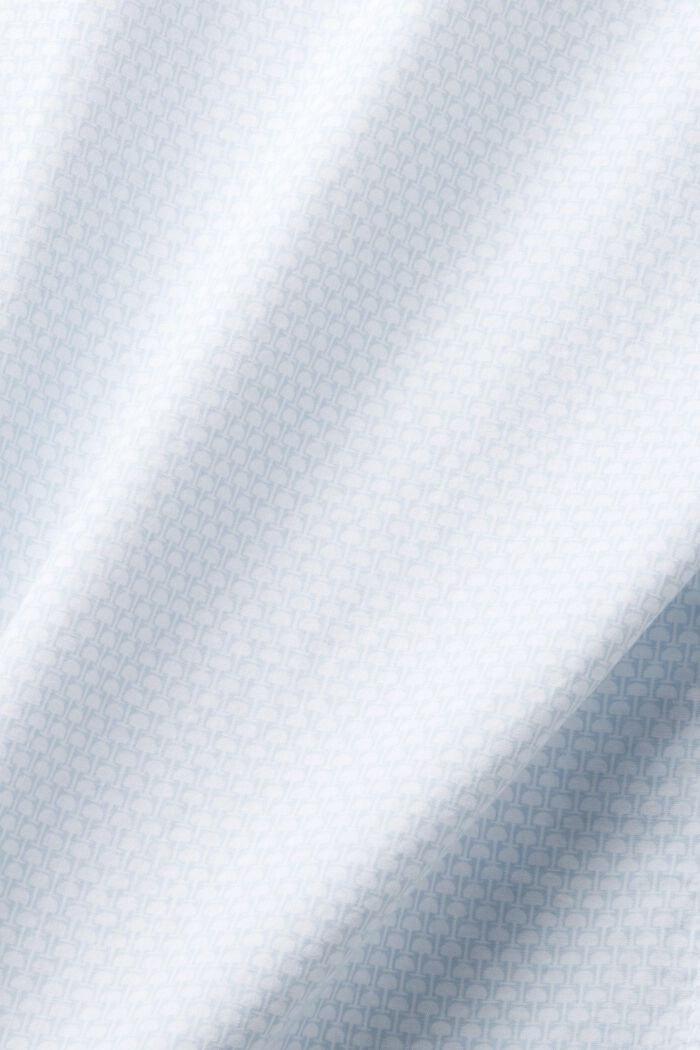 Camisa de corte ceñido con estampado allover, WHITE, detail image number 4