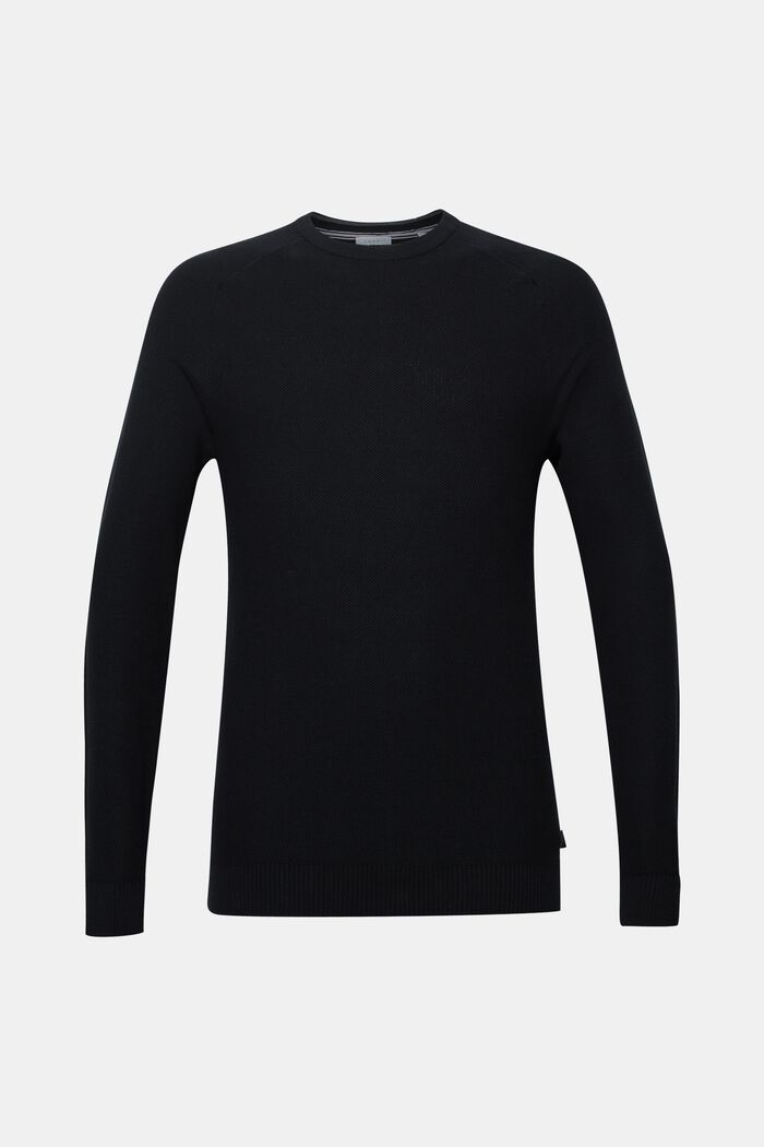 Jersey en piqué, 100% algodón, BLACK, detail image number 0
