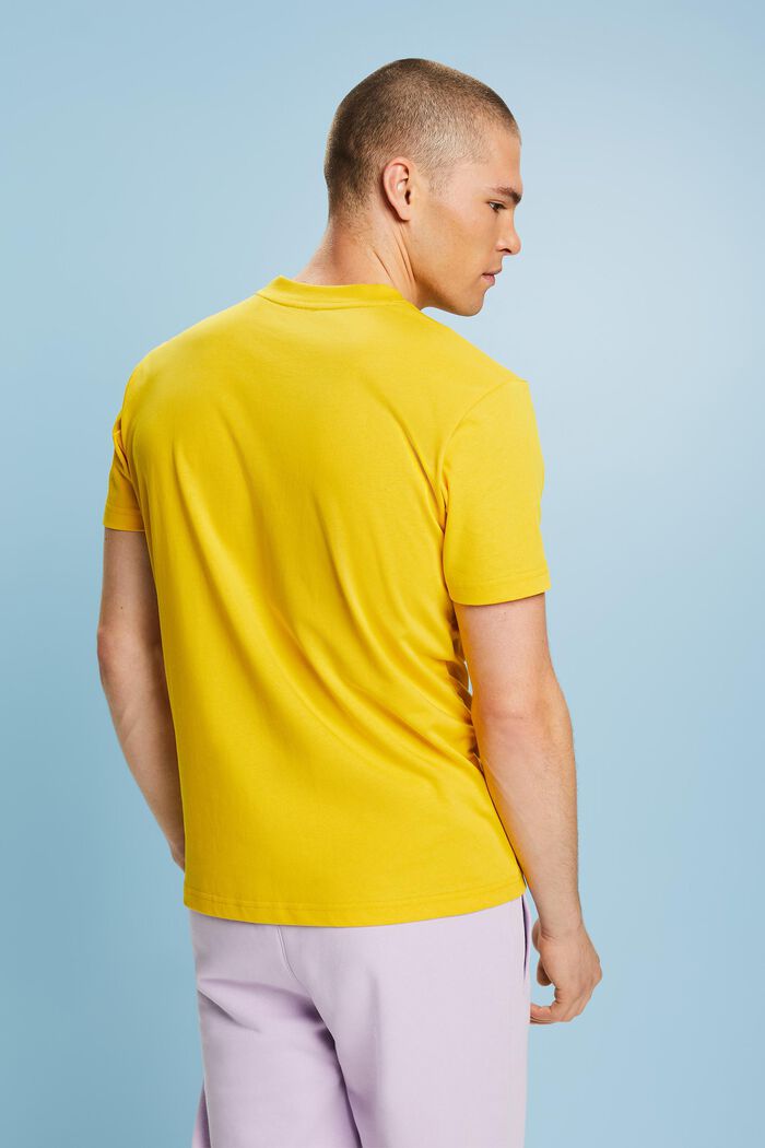 Camiseta unisex en jersey de algodón con logotipo, YELLOW, detail image number 3