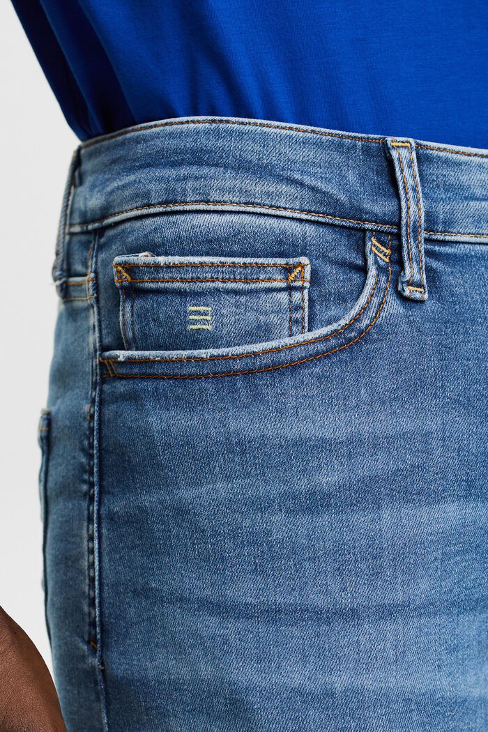 Jeans mid-rise slim fit, BLUE LIGHT WASHED, detail image number 2