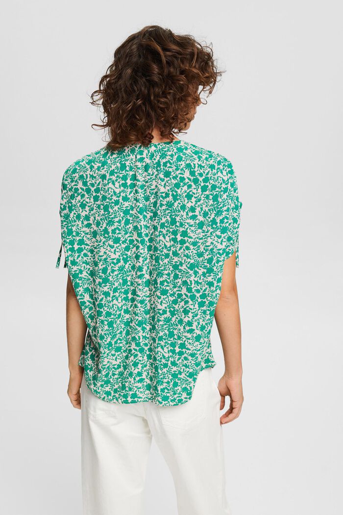 Blusa con estampado floral, LENZING™ ECOVERO™, NUDE, detail image number 3