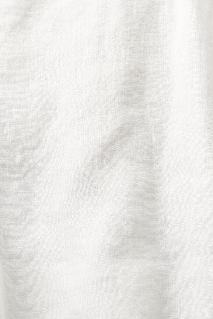Bermudas de lino sin teñir, OFF WHITE, detail image number 6