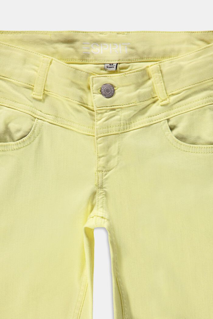 Pantalones capri con cintura ajustable, LIME YELLOW, detail image number 2
