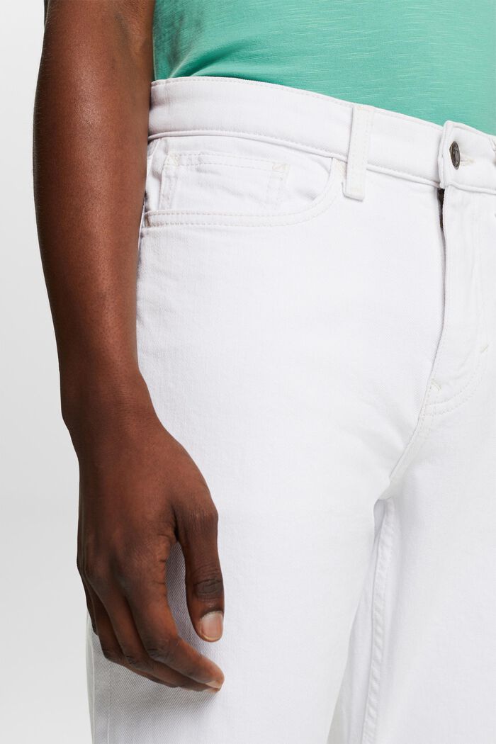 Jeans mid-rise slim fit, WHITE, detail image number 4