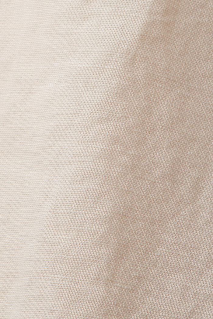 CURVY Blusa camisera en mezcla de lino y algodón, PASTEL PINK, detail image number 1