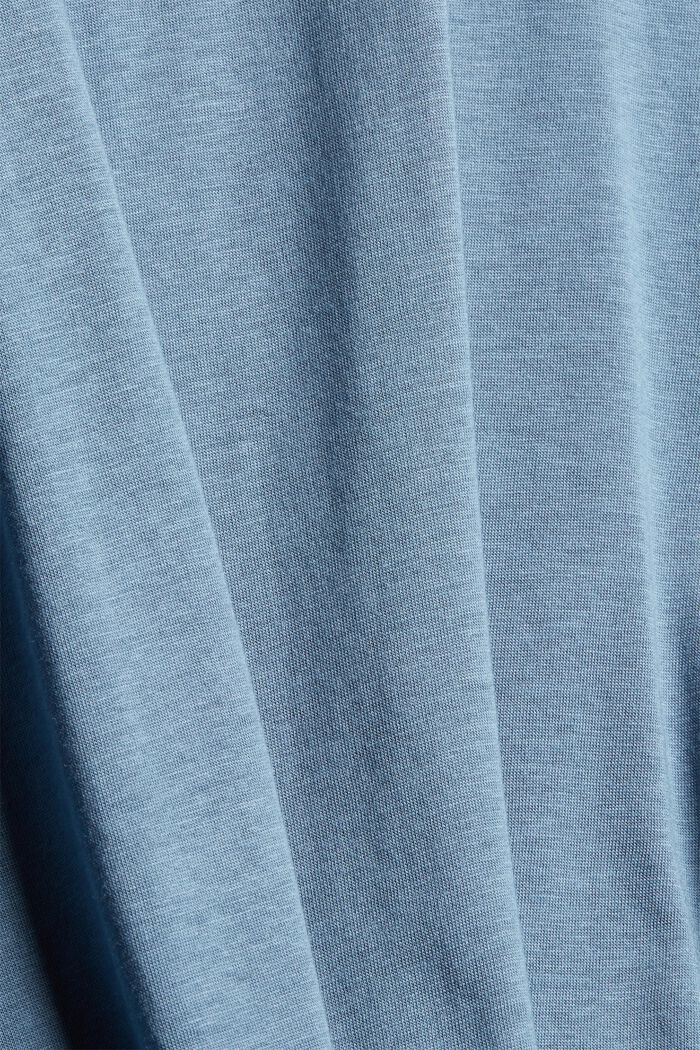 CURVY - Camiseta de manga larga con cuello vuelto, TENCEL™, GREY BLUE, detail image number 4