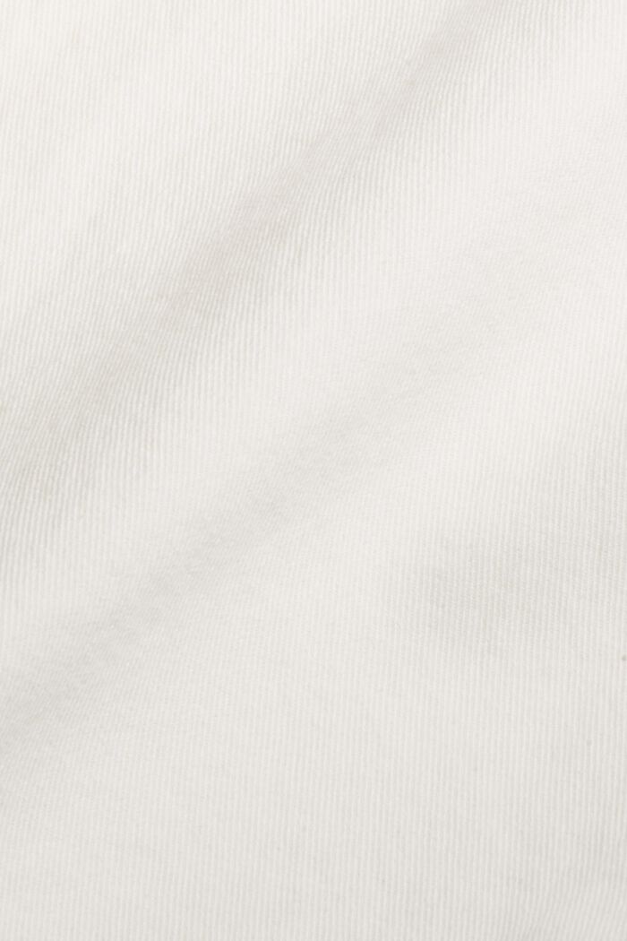 Vaqueros tobilleros de cintura alta, algodón ecológico, OFF WHITE, detail image number 4